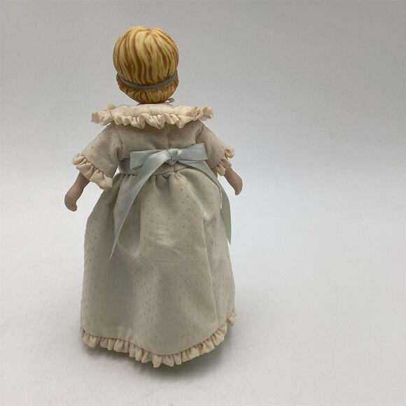 Vintage 1983 Avon Victorian Porcelain Doll 7.5”Blonde Blue Eyes - Picture 4 of 12
